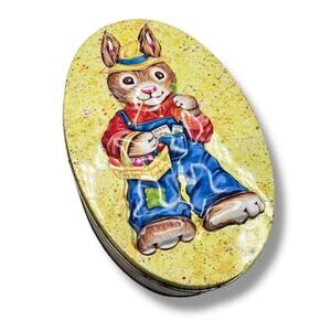 Vintage Easter bunny tin  90s - 00s